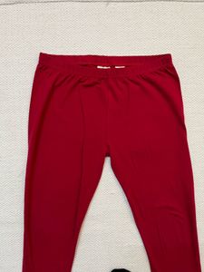 Westside Utsa Red Cotton Leggings