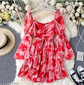 Floral Print Mini Dress