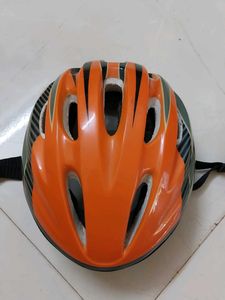 Orange Cycling Helmet