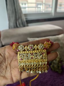 Beaded &amp; Rhinestone Statement Necklace
