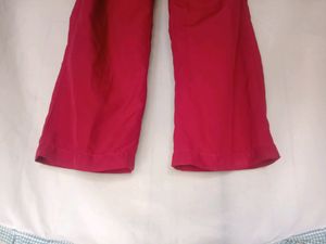 RED LINEN TROUSER SUIT 🍒