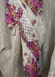 Floral Print Saree