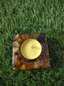 Resin Art Diwali Showpiece Pc 2 Beautiful Candles