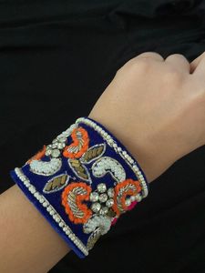 Embroidered Cuff Bracelet