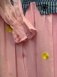 Striped Denim &amp; Pink Dress