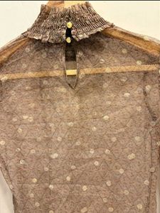 Beautiful  Polka Dot sheer Top