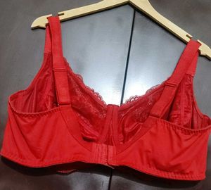Red 🔴Lace Net Bra For 46 Bust