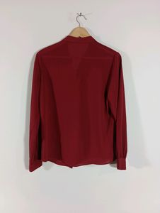 Maroon Plain Casual Top (Women)