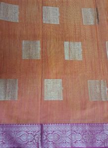 New ORANGE BANARASI SILK SAREE