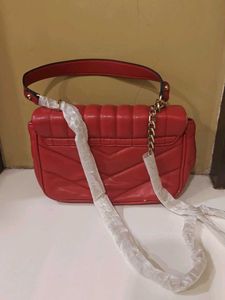Red Quilted Handbag