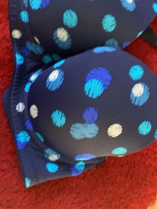 Floral &amp; Polka Dot Bra Set 32 b dress berry