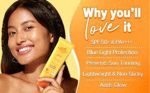 Aqualogica Glow+Dewy Papaya &amp; Vitamin C Sunscreen