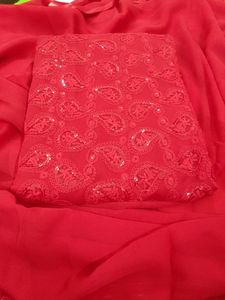 Georgette Self Design Salwar Suit Material