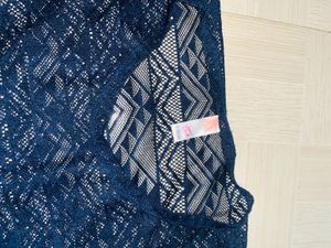 Navy Lace Mini Dress
