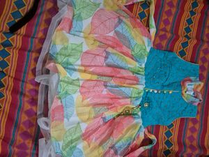 Cute Leaf Print Dress
