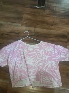 Pink Tie-Dye Crop Top &amp; Cargo Pants Set