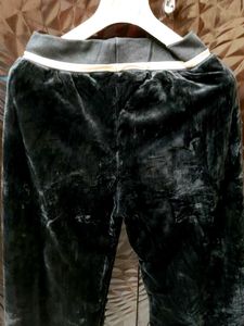 Black Velvet Joggers
