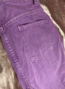 Lavender Wide Leg Jeans