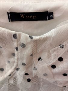 Polka Dot Mesh Long Sleeve Top