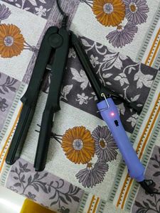 Hair Straightener And Curler Combo.