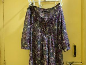 Patterned Purple Dress