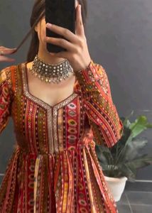 Multi Color Printed Raha Short Kurti