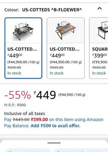 Rellon Industries Study Table for Students Bed Tab