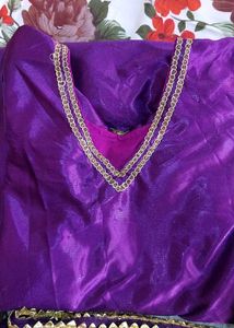 Purple Salwar Kameez Suit With Dupatta