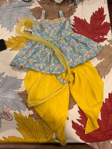 Girl&#39;s Patiyalasuit With Dupatta