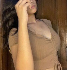 Brown Crop Top