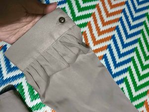 shiney Elegant Ruffled Top