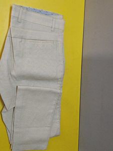 Beige Casual Pants