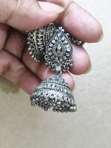 Oxidised Jhumka Combo