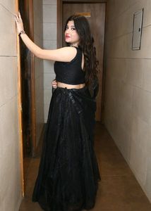 Black Net Lehnga Choli