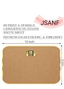New Islamic Golden Slim Patti Frame Designs