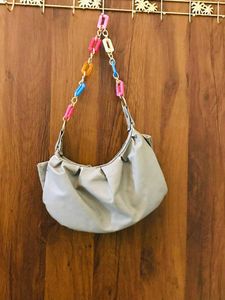 Vintage Gray Shoulder Bag