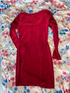 Red Velvet Mini Dress
