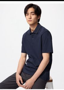 UNIQLO AlRism Cotton Pique Polo Shirt