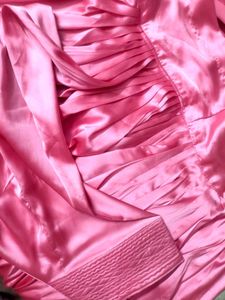 Pink Satin Mini Dress