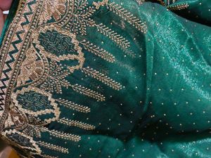 Emerald Green Saree
