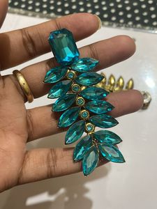 Blue Color Elegant Classy Stone Earrings