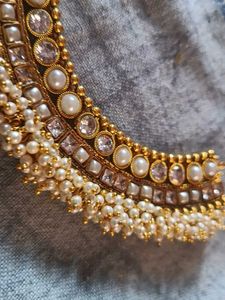 Pearl &amp; Stone Necklace