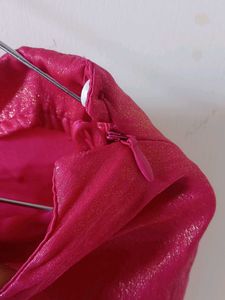 Pink Metallic Skirt