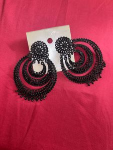 Black Statement Earrings