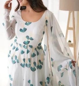 Elegant Floral Anarkali Suit