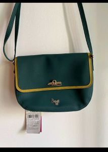 New Baggit Sling Bag In Unique Green Color