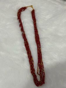 Red Beaded Necklace