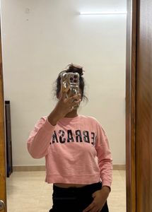 BERSHKA Pink Crop Top