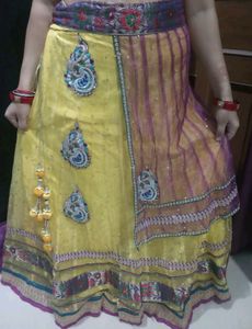 Designer Lehanga Choli With Long Chunri