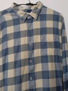 Blue Plaid Flannel Shirt